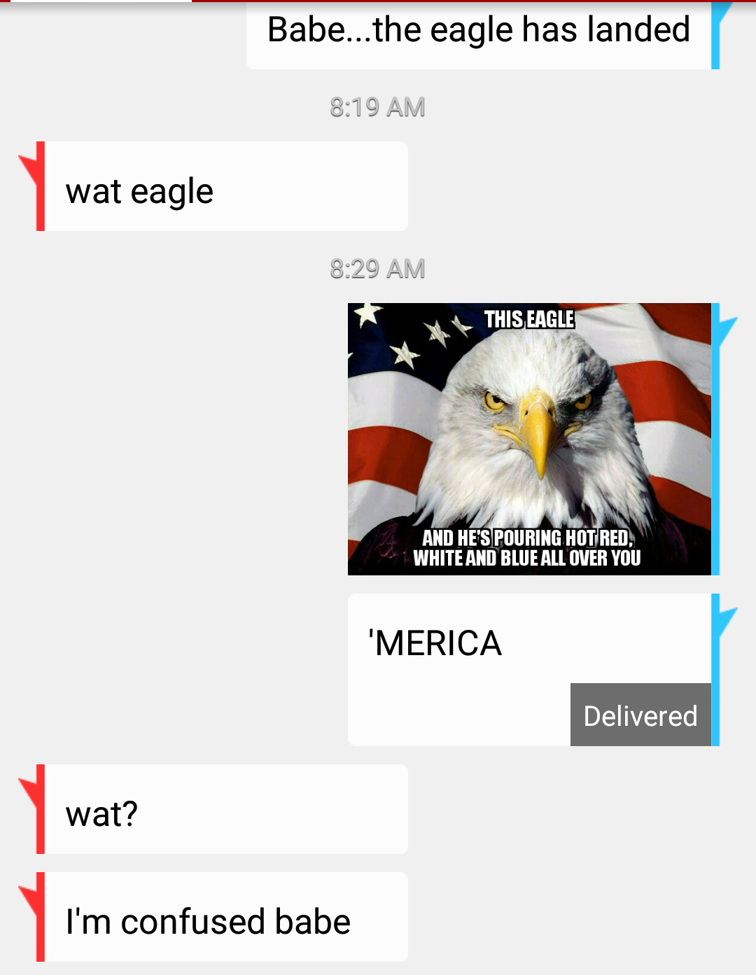 The Eagle has landed - meme