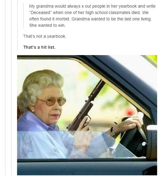 Killer grandma - meme