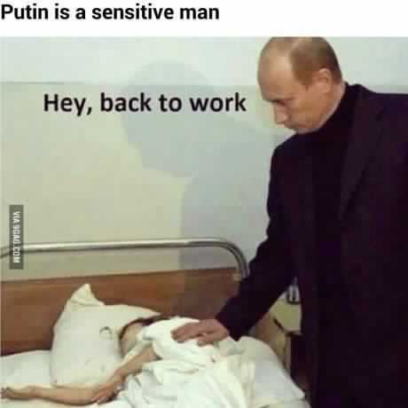 Putin is a kind man - meme
