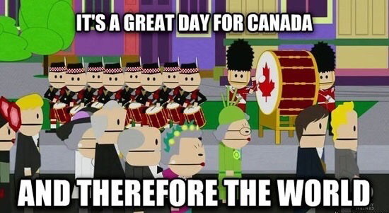 Wishing everyone a Happy Canada Day, as is tradition - meme