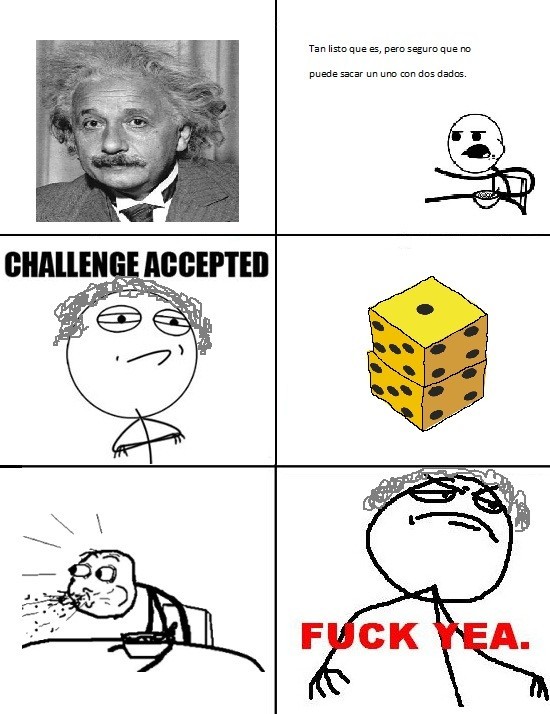 Einstein win (Sigueme y te sigo) - meme