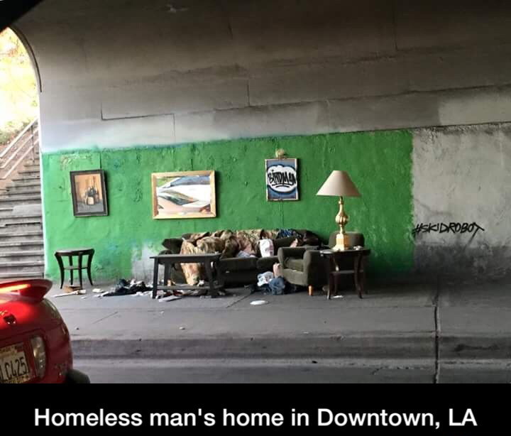 Homeless man's home - meme