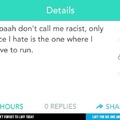Thats racist!!!