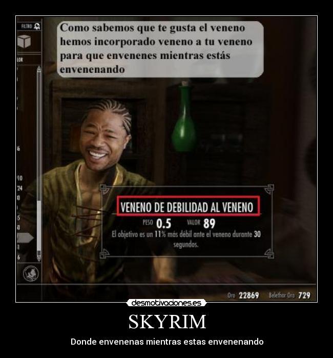 Logica de Skyrim - meme