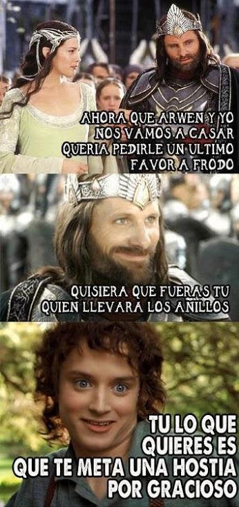 Frodo es un travieso - meme