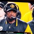 Steelers coach just chillin with his clone