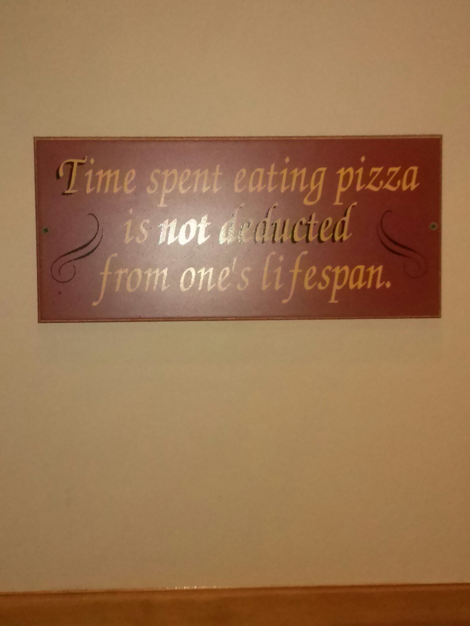 Pizza is life. - meme