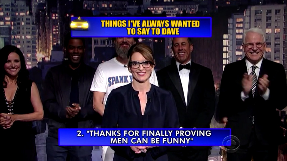 Tina Fey shrekt David Letterman - meme