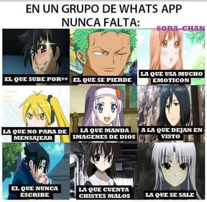 Anime memes whatsapp