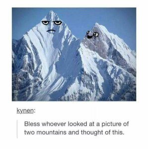 Kawaii mountain - meme