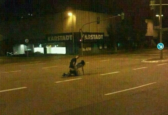 Meanwhile in the streets of Lämburg of the province of the great great Mother ^^DEUTSCHLAND^^ - meme