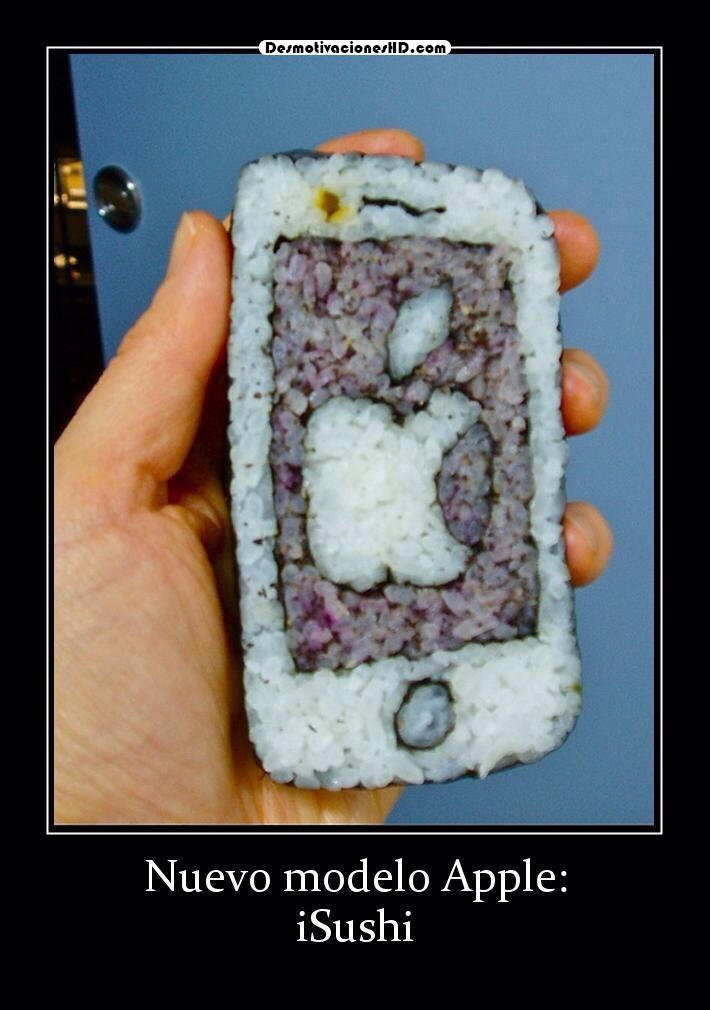 Sushi que se cree iPhone - meme