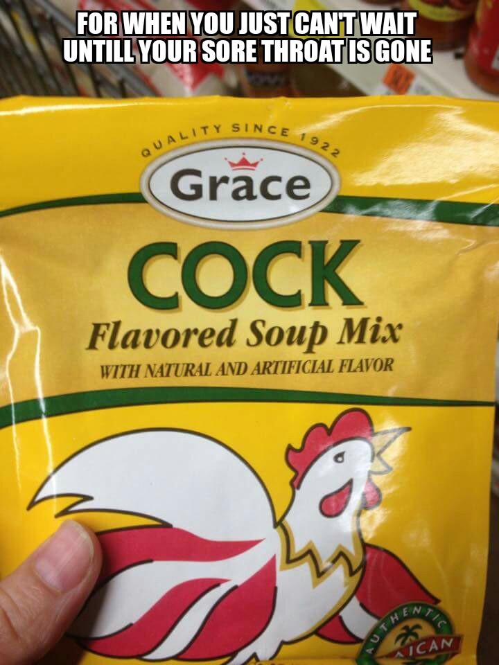 Cock noodle soup - meme