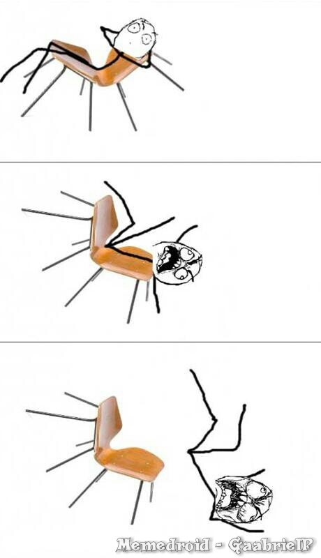 Finalmente inventaram uma cadeira segura . . . Sqn - meme