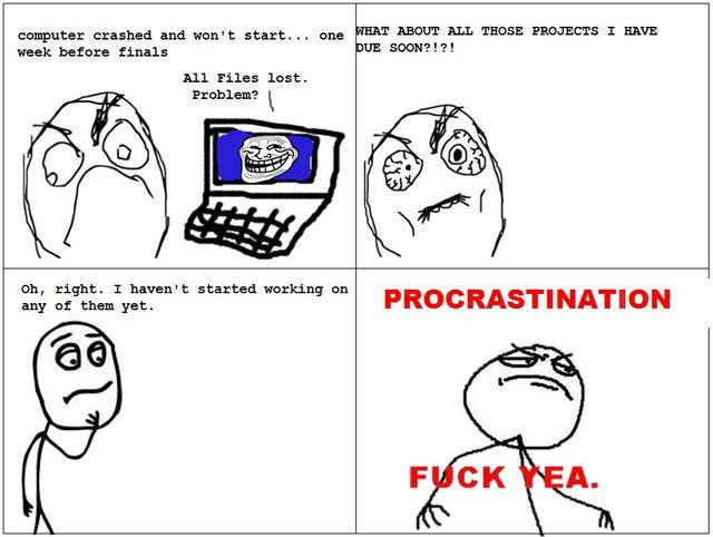 Le procrastination - meme