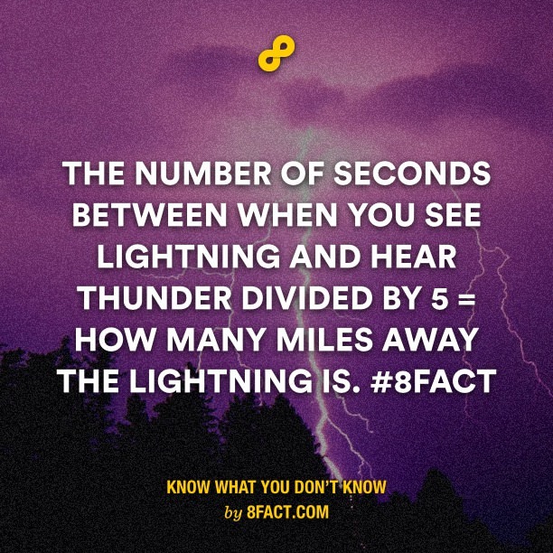 find distance of lightning - meme