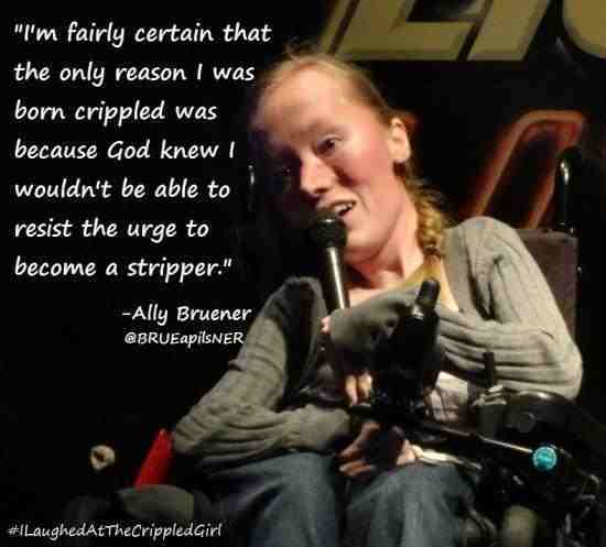 I'd pay to see her strip as a cripple - meme
