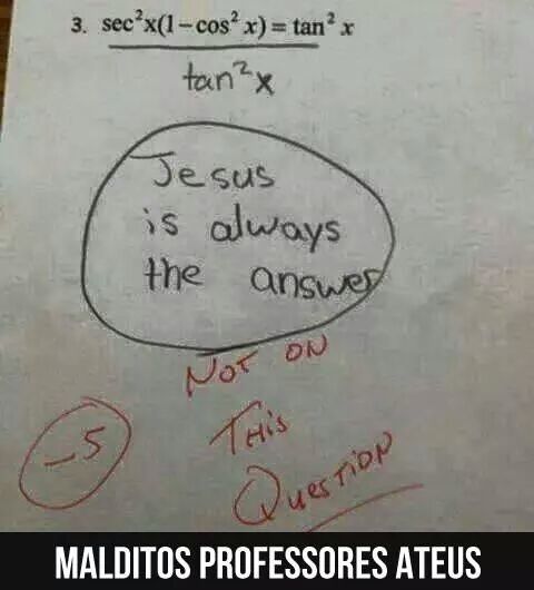 Professores ateus .... - meme