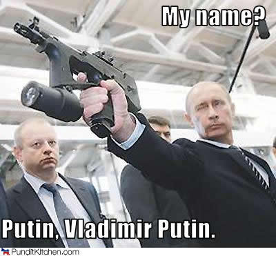 Putin and he's pp2000 - meme