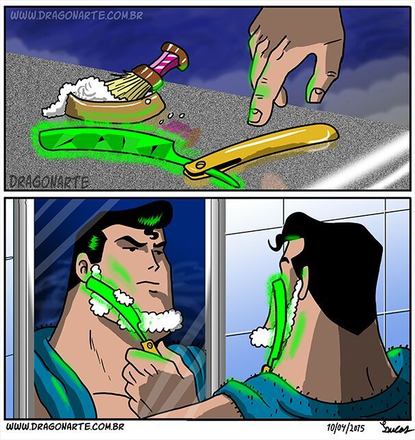 shave like superman - meme