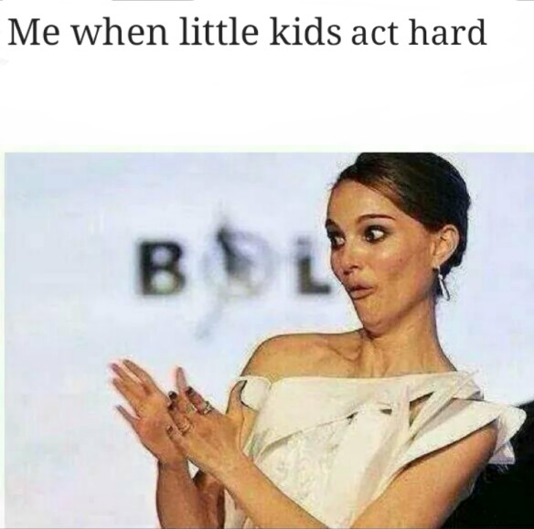 Title hates little kids that do this - meme