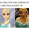 frozen cake gone wrong