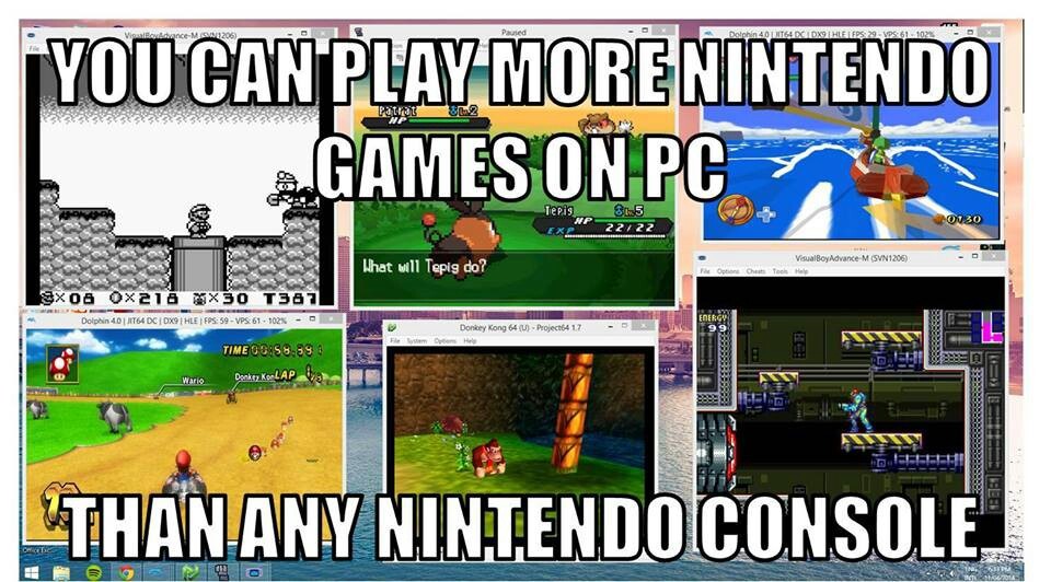 if only I could play 3ds games on PC... - meme