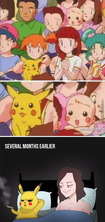 Ash aprende a pikachu :v - meme