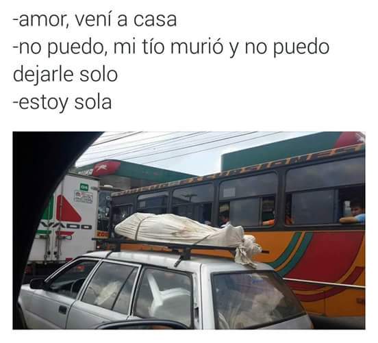 El titulo se iba en el bus de al lado - meme