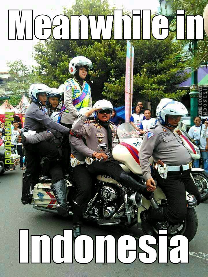 Everybody does stupid sh*t in indonesia, belive me. - meme
