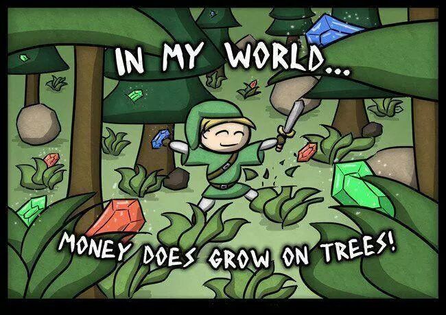 Dans mon monde, l'argent pousse sur les arbres ! :D - meme