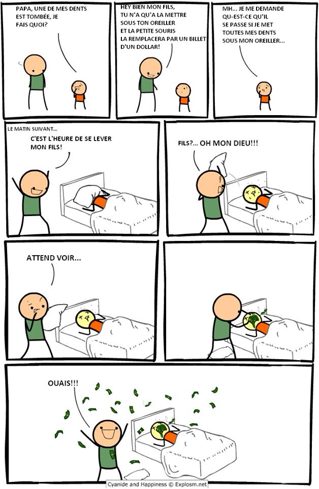 Je suis mort xD Cyanide and happiness #13 - meme