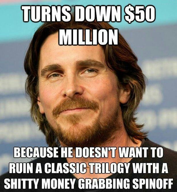 Good guy Christian Bale - meme