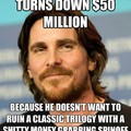 Good guy Christian Bale