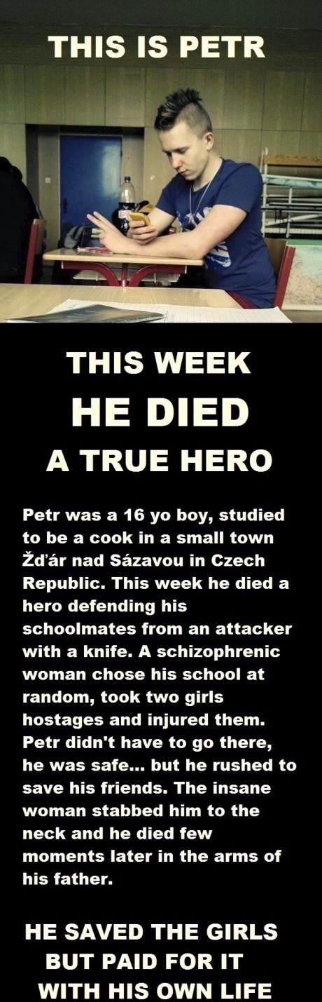 True life hero... Let people like him be never forgotten - meme
