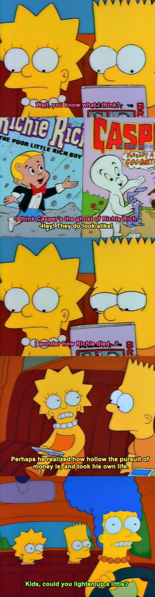 Simpsons was so deep  - meme