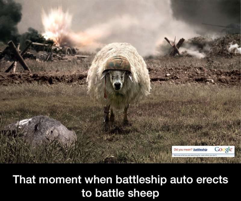Battle sheep - meme