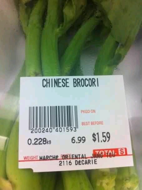 Do you wan some chinese brocori? - meme