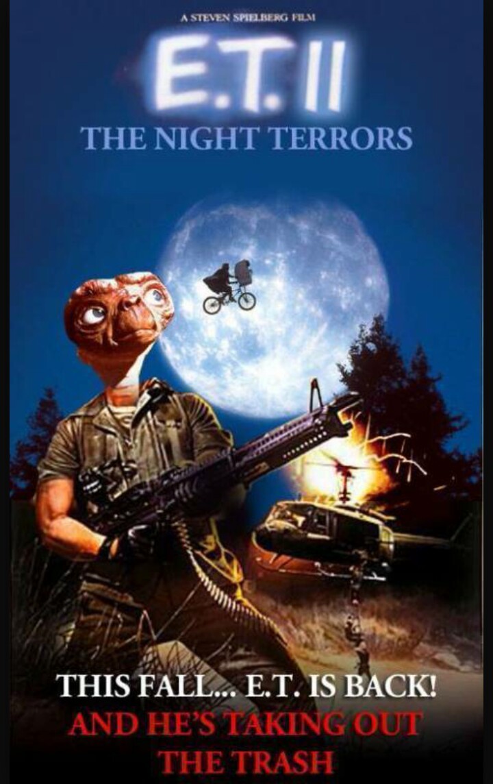 E.T. taking out the trash - meme