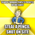 Fallout logic, since 4 is coming out