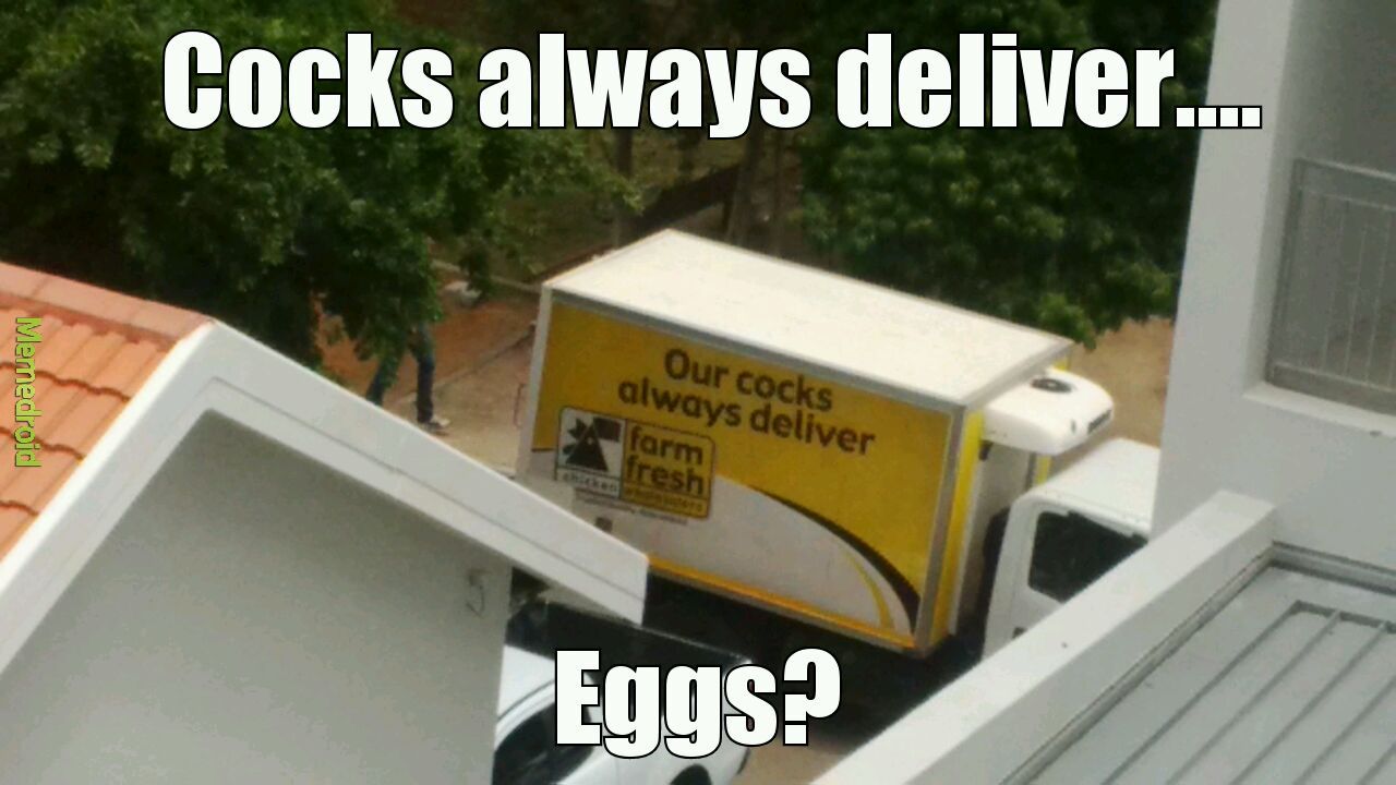 my friend saw this delivery truck this morning. - meme