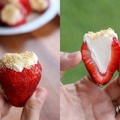 Strawberries with Cheesecake inside