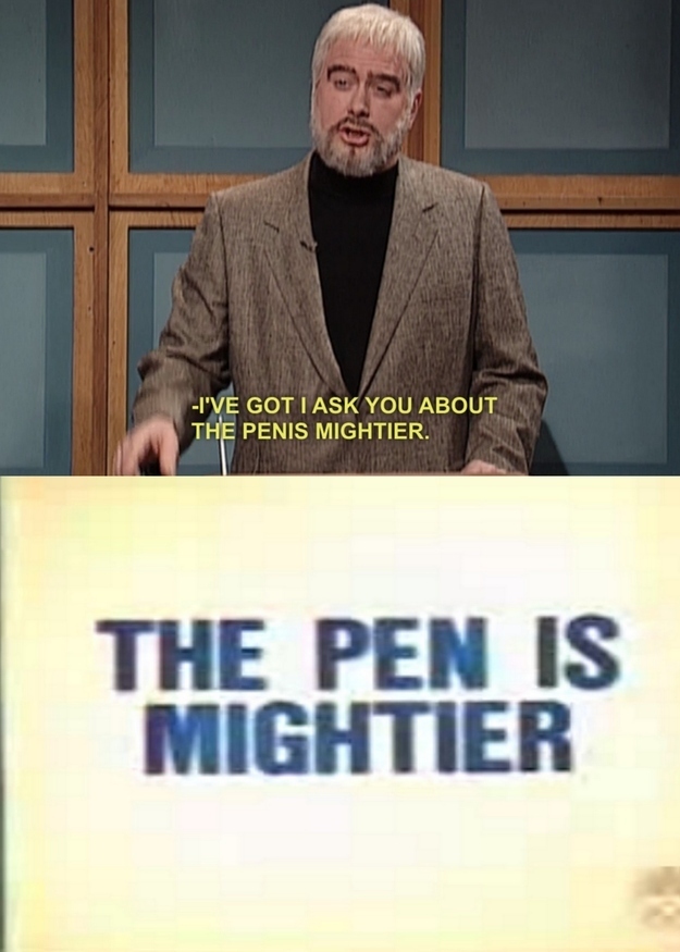 Penis mightier... - meme