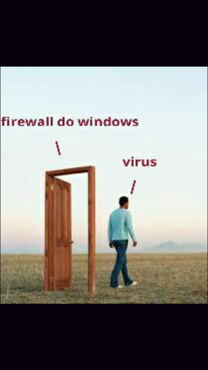Firewall do windowa resumido em  uma imagem #2 - meme