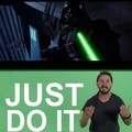 Noooooo. Luke, don't kill Lord Vader.