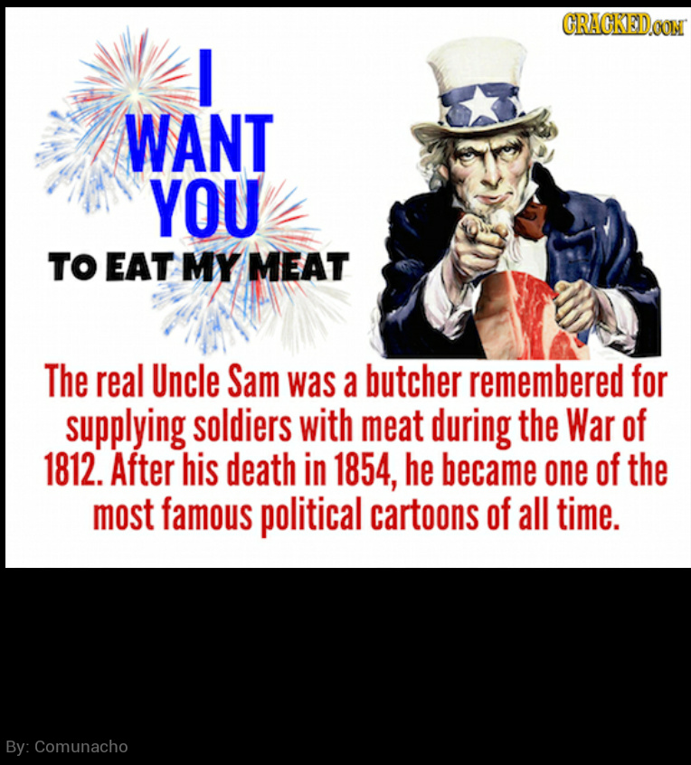 Uncle sam was a butcher? Go figure - meme