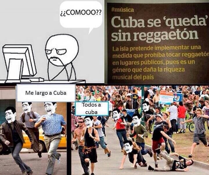Cuba libre de reggaeton - meme