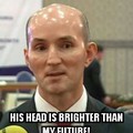 This is a serious shiny head!