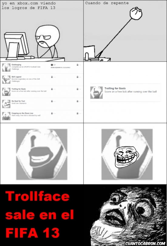 Trollface en Fifa 13 ?! - meme