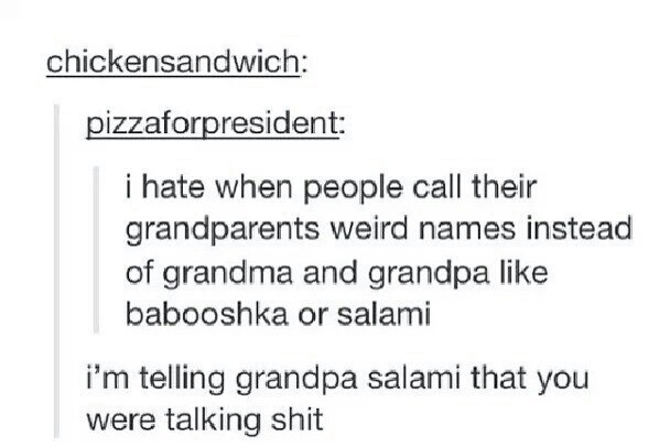 Last comment wins grandpa salami - meme